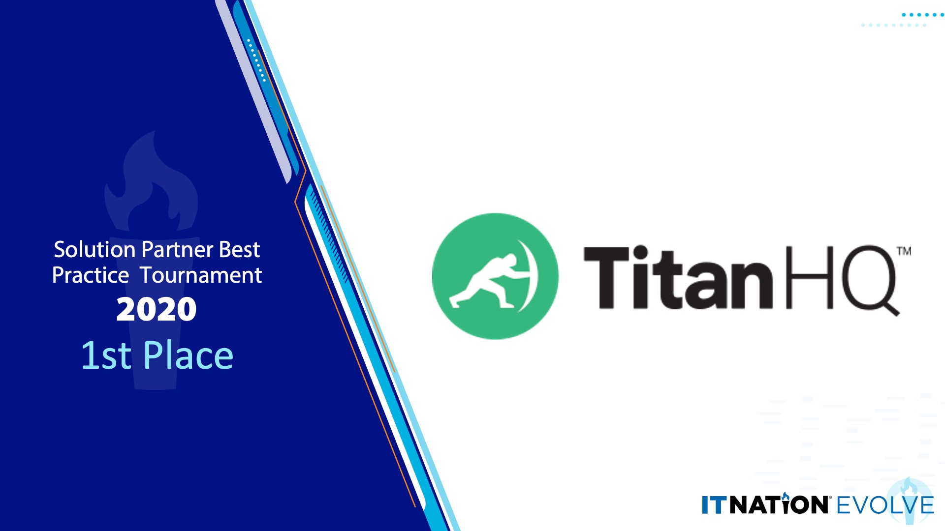 TitanHQ IT Nation Evolve Award Winner 