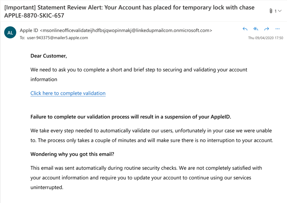 phishing attack examples